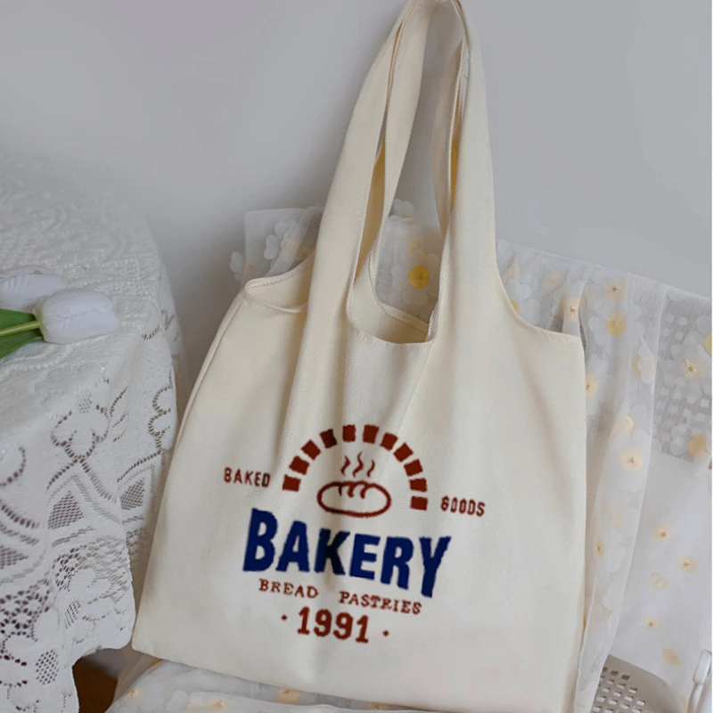 Fashion New Shopping Bag Canvas Lunch Box Picnic Tote Cotton Cloth Handbag Pouch Dinner Container Food Storage Bags For Women