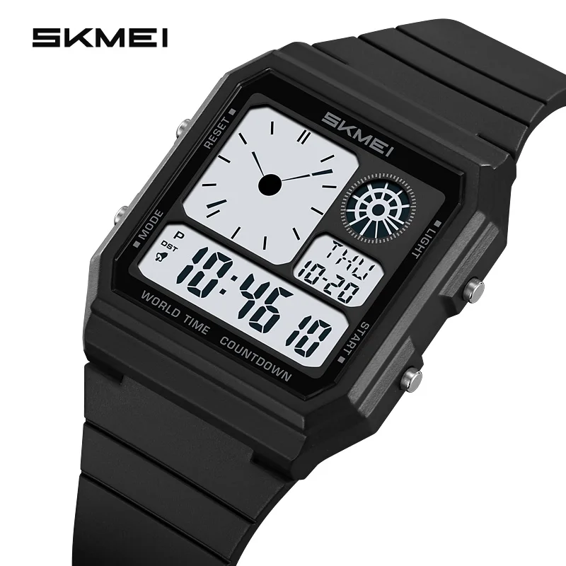 SKMEI 2347 Electronic Watch For Men Women Student Waterproof Outdoor Chrono Wristwatch Clock Reloj Daylight Time Digital Sport