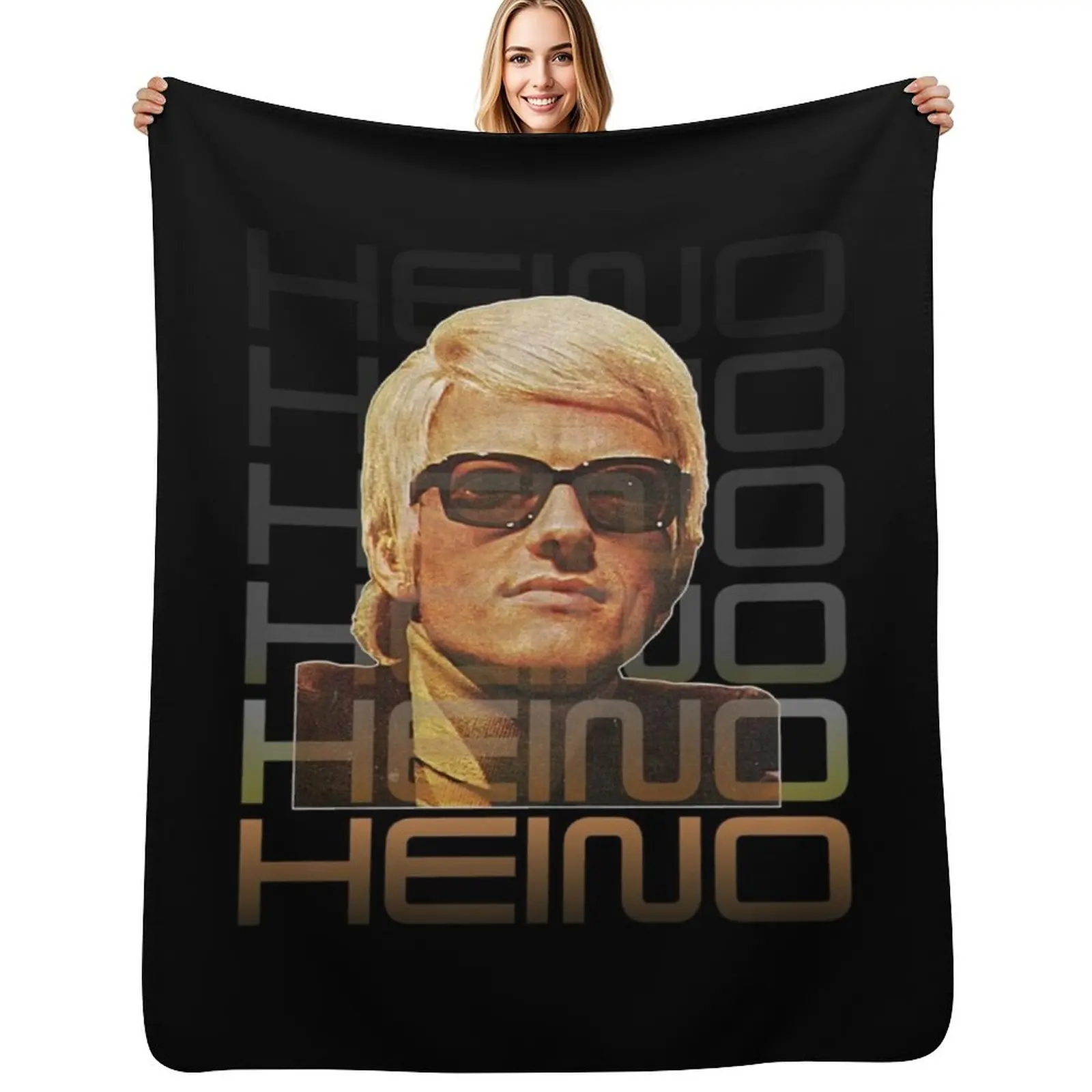 

Retro Heino Tribute Art - Volksmusik Icon Gift For Fans, For Men and Women, Father Day, Family Day, Halloween Day, Throw Blanket