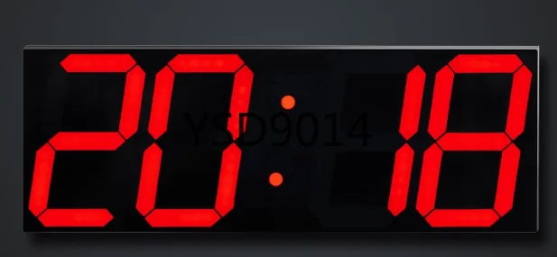 Large Display Portable Electronic LED Digital Wifi Alarm Wall Clock with Countdown Timer for Home Gym Office Use