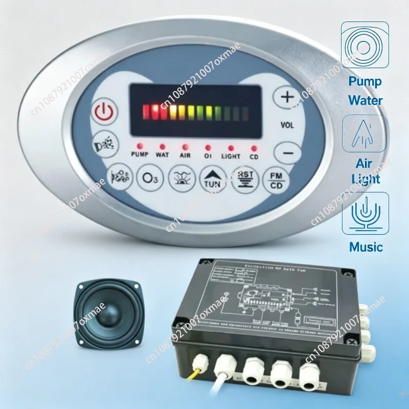 Acrylic Bathtub Thermostatic Radio Bluetooth Fashion Acrylic Bathtub Controller