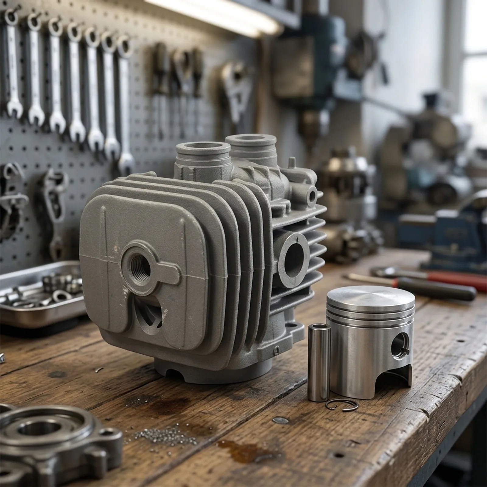 Cut-off Saw Part Cylinder Assembly Saw Repair Equipment Restoration Cylinder Liner Gasket Oil Filter Rubber Shock Absorber