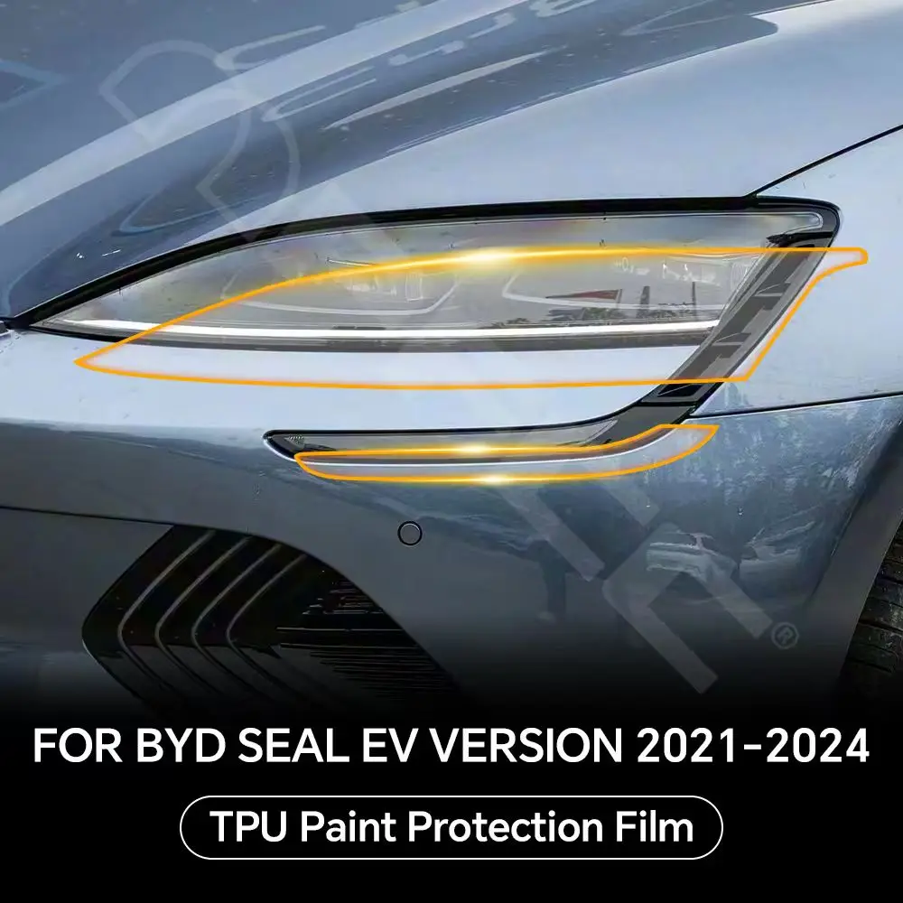 

Защитная пленка из ТПУ для фар заднего вида для BYD Seal EV версии 2021-2024, устойчивая к царапинам, предварительно вырезанная, прозрачная, устойчивая к PPF комплект