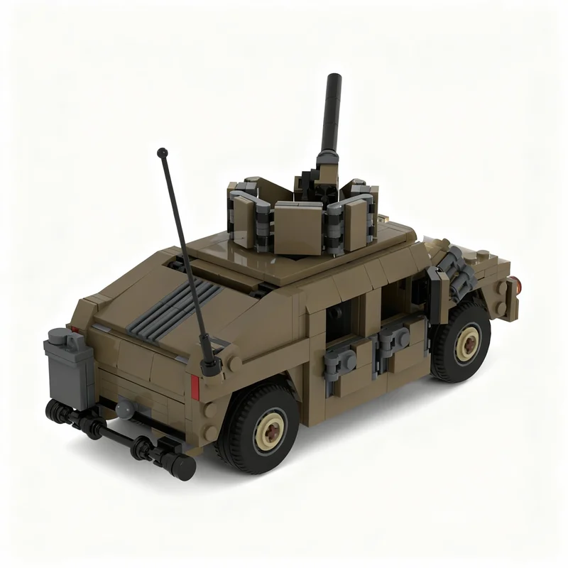 ตัวต่อ MOC MV 4 แบบเคลื่อนที่ได้หลากหลาย 447 ชิ้น ชุดตัวต่อแบบมีล้อ สำหรับสร้างแบบจำลองสถาปัตยกรรม ของขวัญคริสต์มาส ไอเดียของเล่นสร้างสรรค์