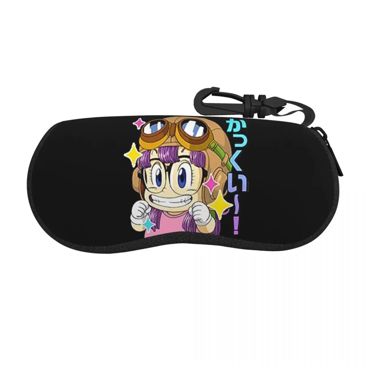Anime Arale Dr Slump Shell Glasses Case Portable Sunglasses Box Women Men Soft Eyeglass Bag Pouch