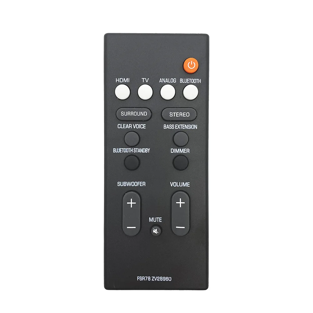Remote Control FSR78 ZV28960 For Yamaha YAS-106 YAS-207 ATS-1060 YAS-107 ATS-1070 For Bluetooth Soundbar System