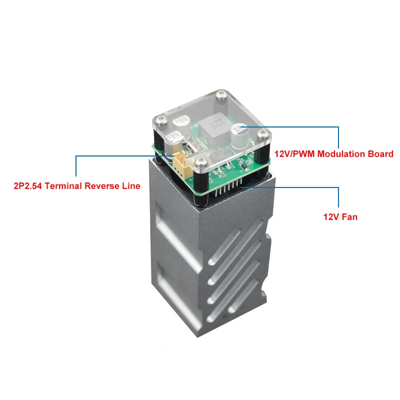 Professional 10W Optical Power Compressed Spot Laser Module 450nm 10W High Power 3D Printer CNC Router Laser Module