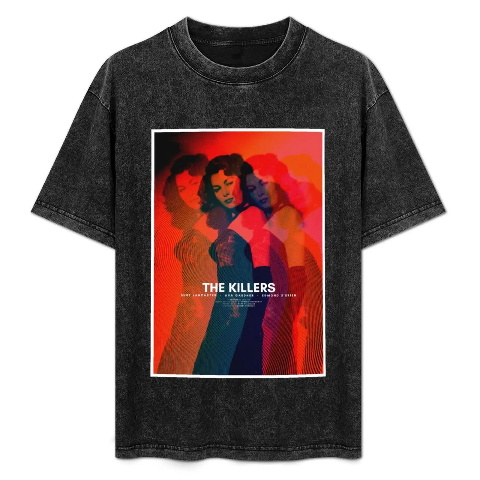 The Killers (1946) - Movie poster design T-Shirt Athletic Fit Sports Short Sleeve Top