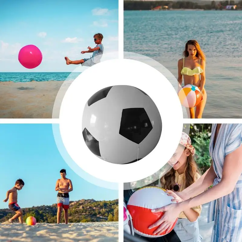 กีฬากลางแจ้งและของเล่นสระน้ำเป่าลมแบบคลาสสิกลูกบอลขนาดใหญ่สำหรับลูกบอลชายหาดเป่าลมได้