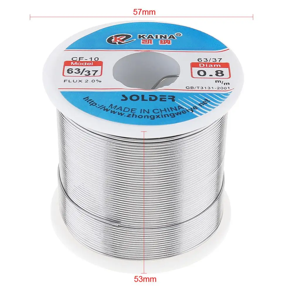 KAINA Solder Wire 0.5/0.6/0.8/1.0/1.2/1.5/2.0mm 450g 63/37 Welding Wire 2% Flux Low Melting Point For Electric Soldering Iron