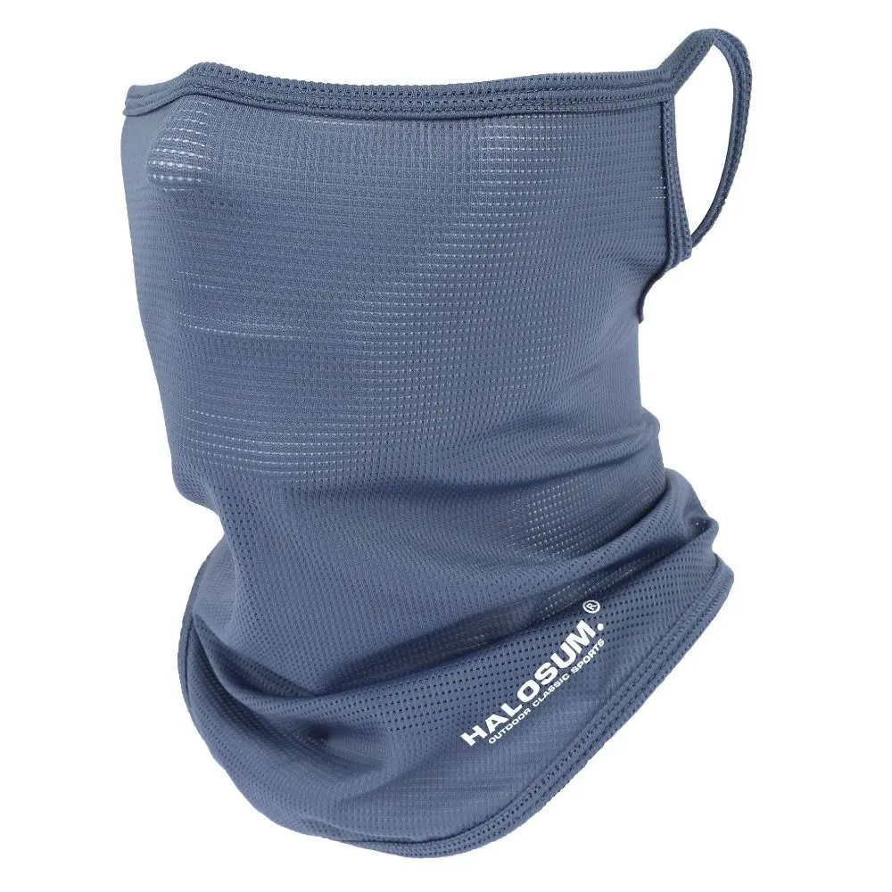 Fashion Windproof Dustproof Bike Mask Breathable Solid Color Sun UV Protection Ice Silk Full Face Mask Outdoor Sport