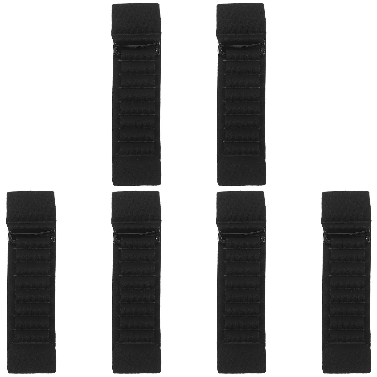 6 stuks bh-verlengers verstelbare riemgesp met 8 gaten elastische verlenging voor sportbeha's badpak rugsteun comfortabele band