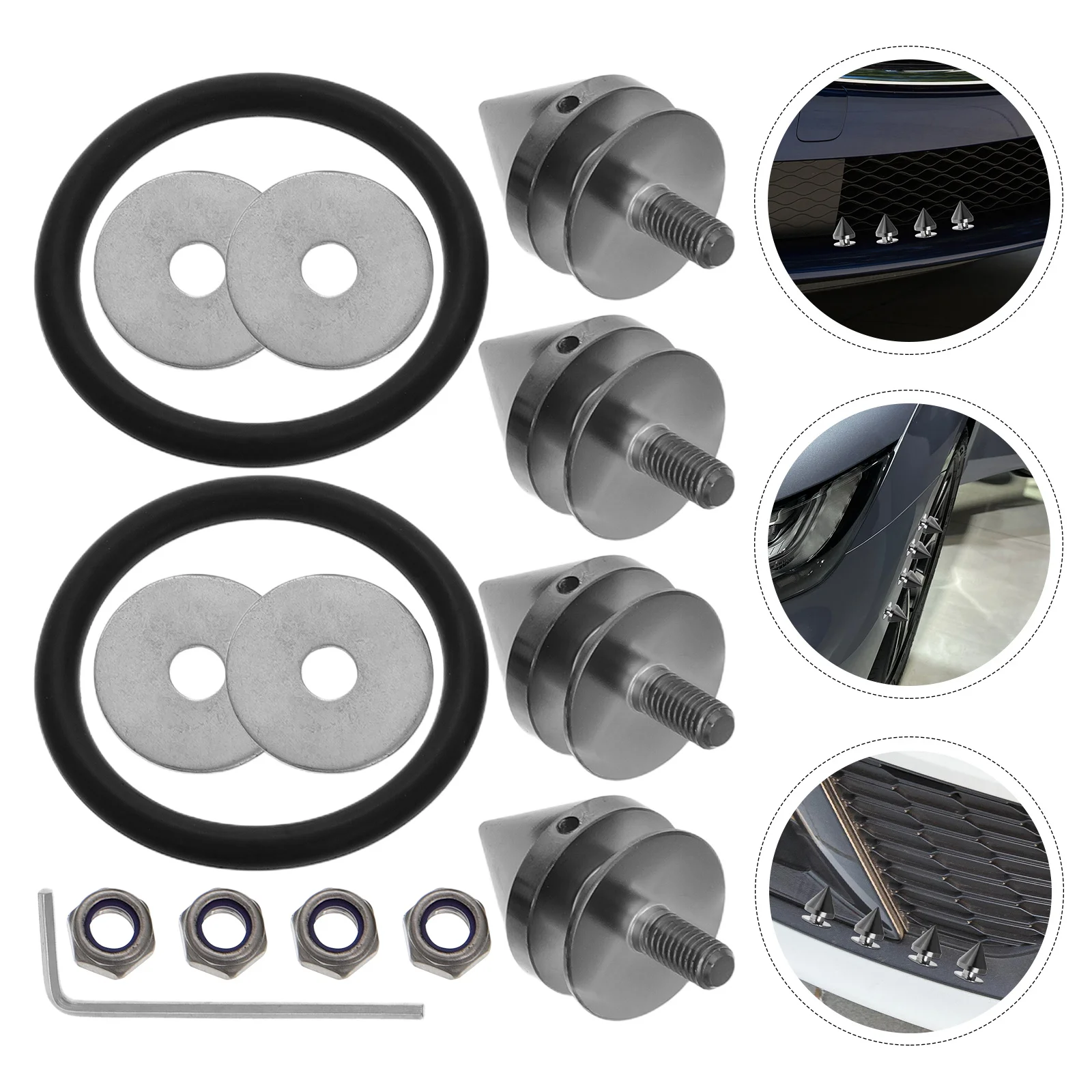 

1 Set Aluminum Alloy Bumper Reinforcement Screws Heavy Duty Quick Release Fasteners For Front Rear Car Body Parts Automotive