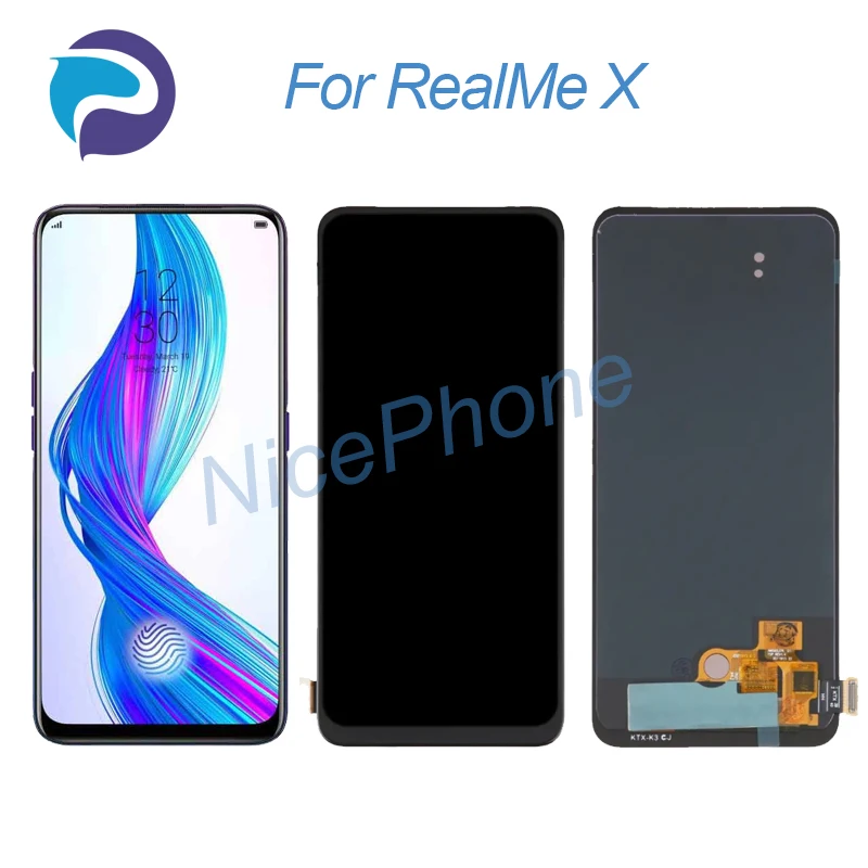 

For RealMe X LCD Display Touch Screen Digitizer Assembly Replacement 6.53" RMX1901, RMX1903 For RealMe X Screen Display LCD