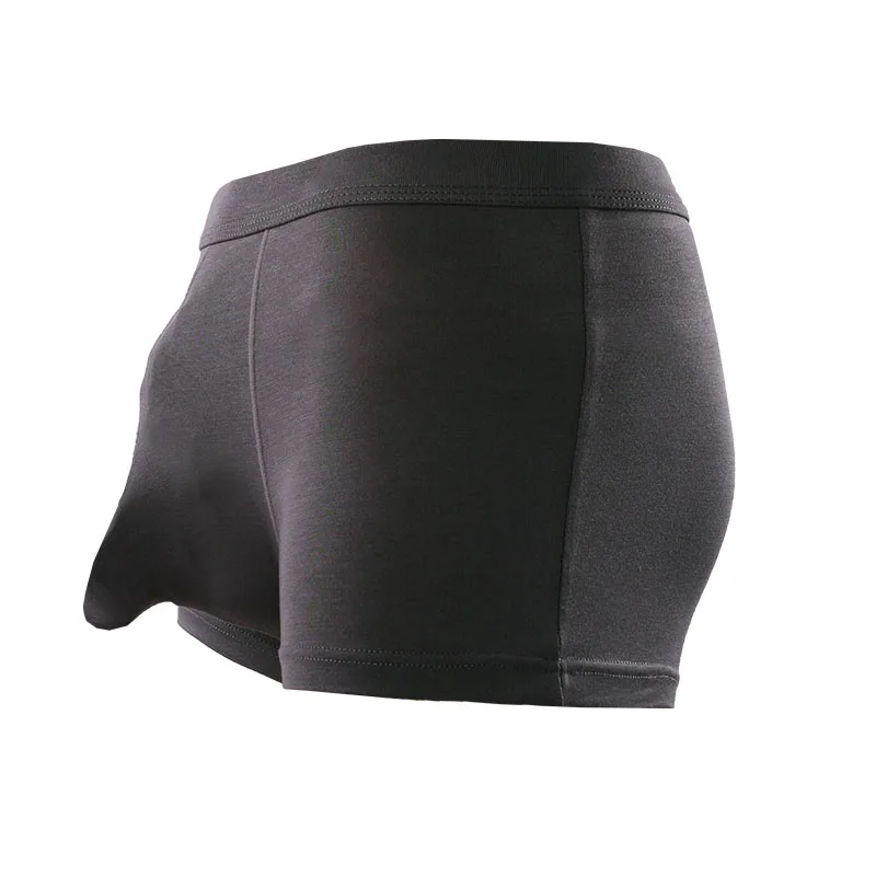 

Modal Men's Boxer Briefs with U-Convex Separation Design and Elephant Trunk Style