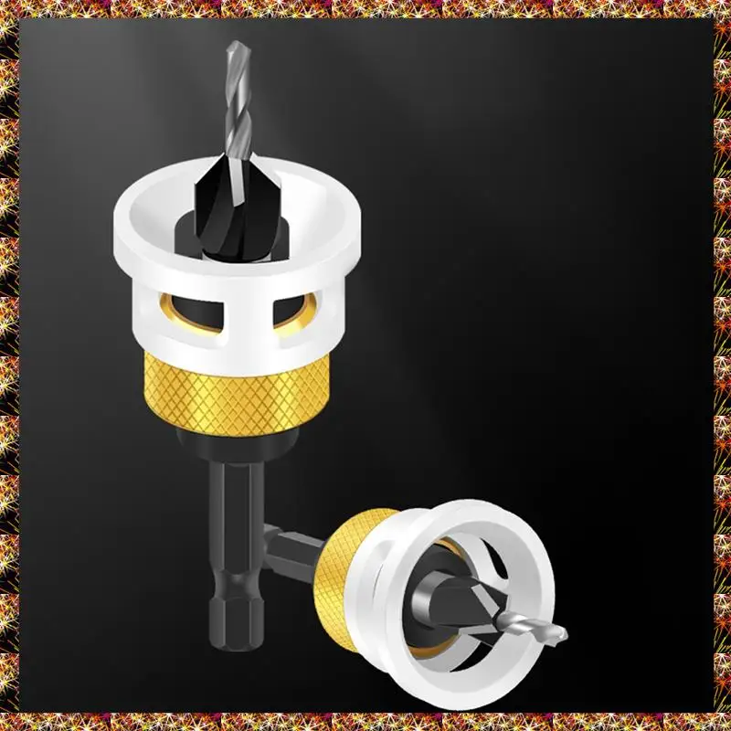 

BTCL With Adjustable Depth Stop Collar Fit Adjustable Depth Step Drill Alloy Cone-Hole Drill 10Mm