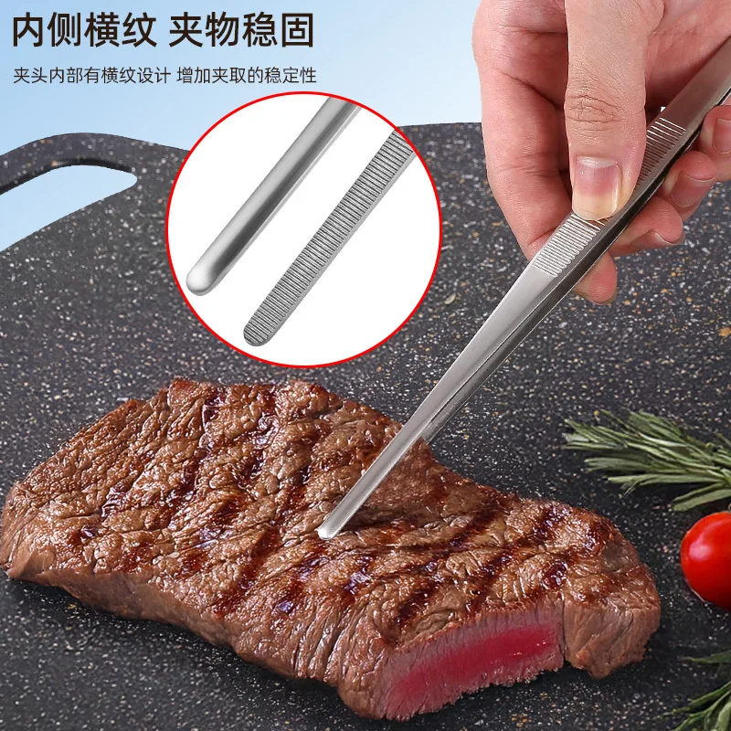 Stainless Steel Medical Dental Precision Long Straight Forceps Tweezers Gardening Succulent Plants Clip DIY Plier Tool