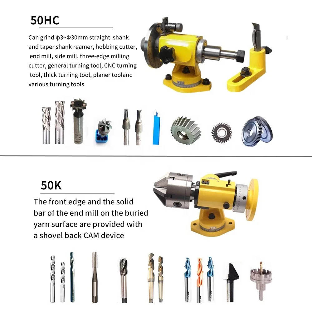 MRCM 50K Universal Tool Grinding Machine Essential Accessory Parts for Sprial and Ball End Mills