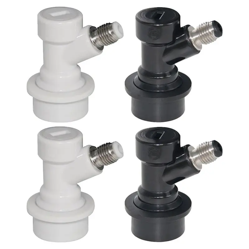 M12K-MFL Ball Lock Gas& Liquid For Keg Quick Disconnects- 2 Pair Set For Beer Storage