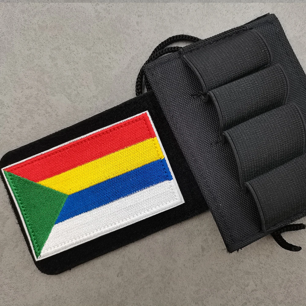 Beauty Color Religious Flag Of Druze Embroidery Flag Druze Fabric Patch For Army Cloth Uniform Sew-on Shoulder Hand