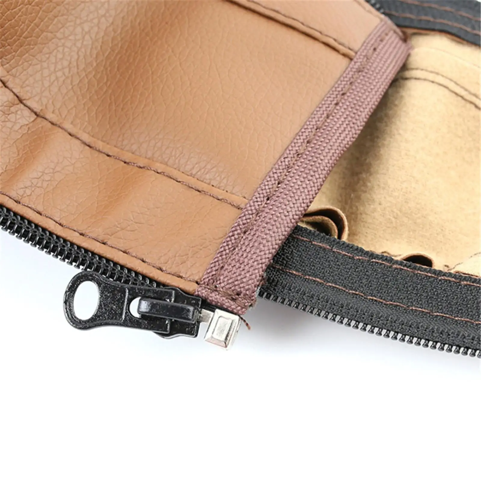 PU Leather Stroller Handlebar Protector Waterproof Dustproof Zipped Armrest Sleeve Easy Wipe Clean for Pushchair