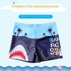 New Comfy Polyester Colorfast Fashion Kids Cartoon Print Swimsuit Summer Trunks Boy Beach Shorts for Diving