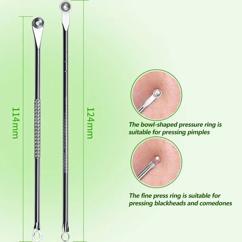 Professional Tweezers Acne Pimples Blackhead Remover Clip Black Dots Blackhead Extractor Acne Needle Facial Cleaning Care Tool