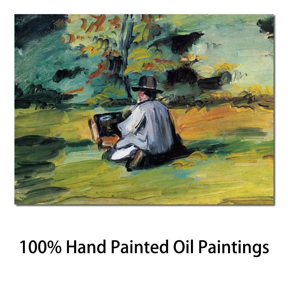 

Best Art Reproduction A Painter at Work Paul Cezanne Paintings for Sale Hand Painted High Quality