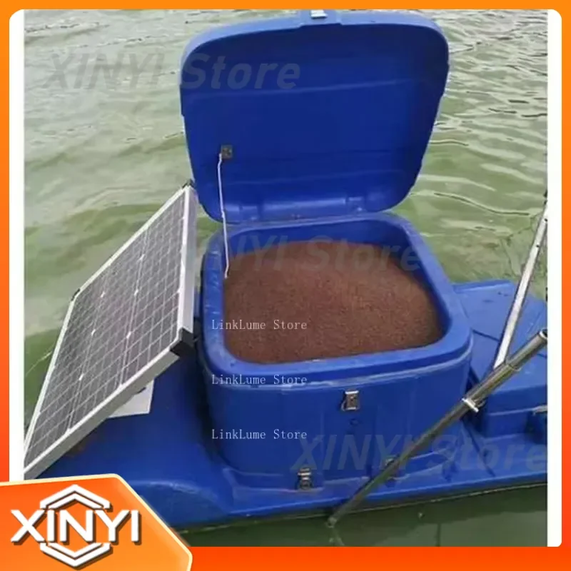 Large-Capacity Automatic Fish Feeder for Shrimp Farming 220V AC Mouse-Proof for All Aquaculture Systems