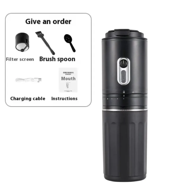 

Coffee Grinding&Brewing All-in-one Machine, Adjustable Grinding Thickness, Travel Hand-brewed Portable Wireless Coffee Cup