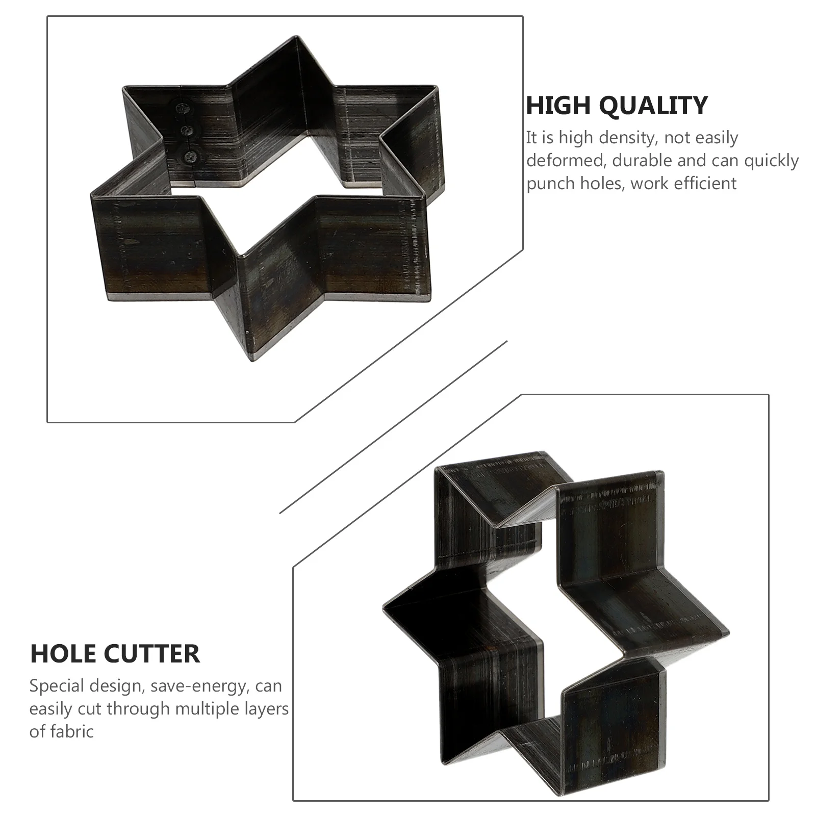 

5Pcs Cutting Molds Steel DIY Punch Tool Belt Strap Craft Equipment Cutting Mold Hole Punch Hole Cutter