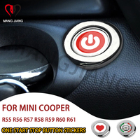 Car One-click Start Button Cover Stickers For Mini Cooper R55 R56 R57 R58 R59 R60 R61 Interior Decoration Case Accessories