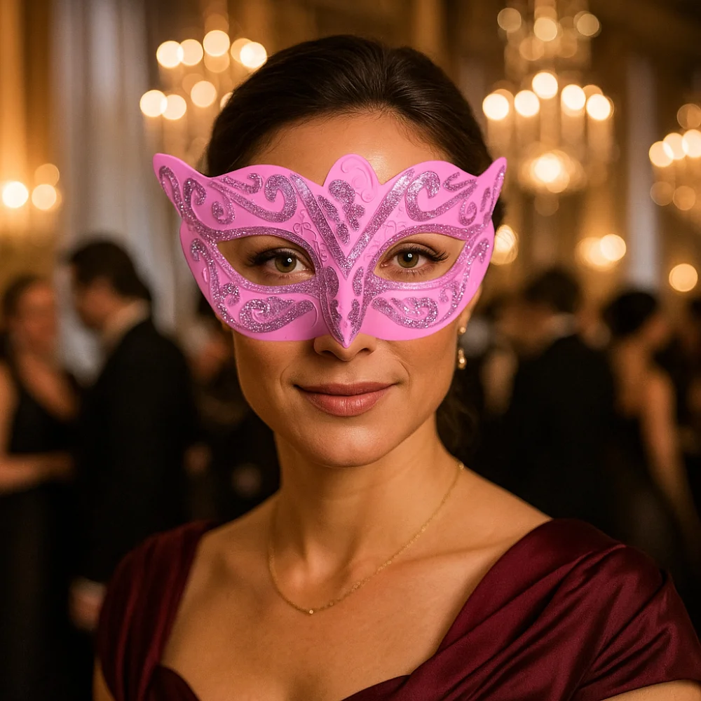 Party Cosplay Requisiten Halloween Masken Kunststoff Maskerade Cosplay Maske Glitzer Maske Karneval Kostüm Requisiten Die Phantom Dancer Maske