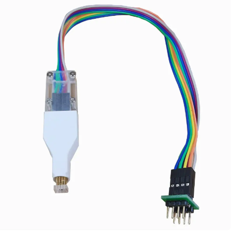 SOP8 Programming Clip BIOS in-Circuit Programming Cable Flash Read/Write SOIC8 Test Clip with Spring Pins on-Board Programming