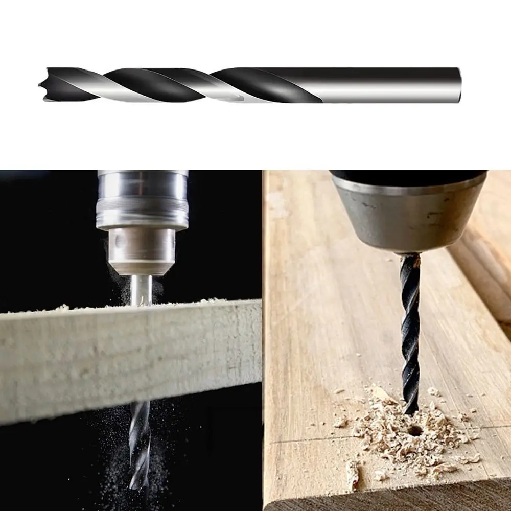 Three-point Countersunk Head Drill Bit Electric Drill Rotary Head High-speed Steel Twist Drill Bit Durable Woodworking Tool