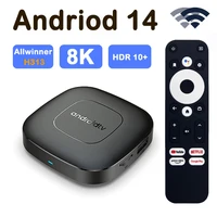 Android 14 Smart TV Box 8K 4K WiFi Dual 2,4G y 5,8G reproductor multimedia asistente de Google YouTube Netflix compatible con transmisión decodificador