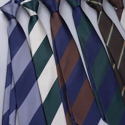 Men's Fashion Silk Tie 8cm Striped Novelty Necktie Blue Green Orange Color Ties For Men Floral Party Ties Wedding Business Gift