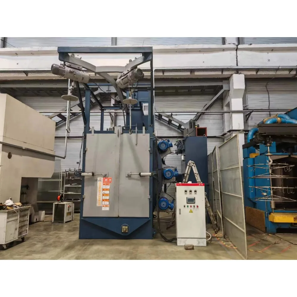 Hook Shot Blasting Machine Steel Shot Blaster Compact Structure Continuous Operation for Mold Factory Aluminum Alloy Parts