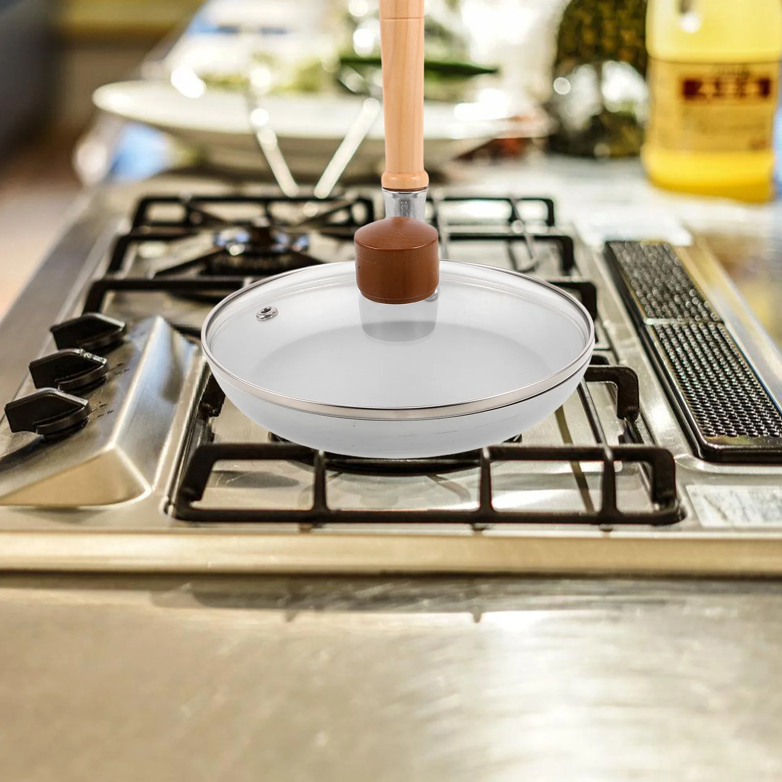 

1Set Small Egg Frying Pan Japanese Cookware Nonstick Coating Vertical Handle for Oyakodon Tamagoyaki Space Saving Lightweight