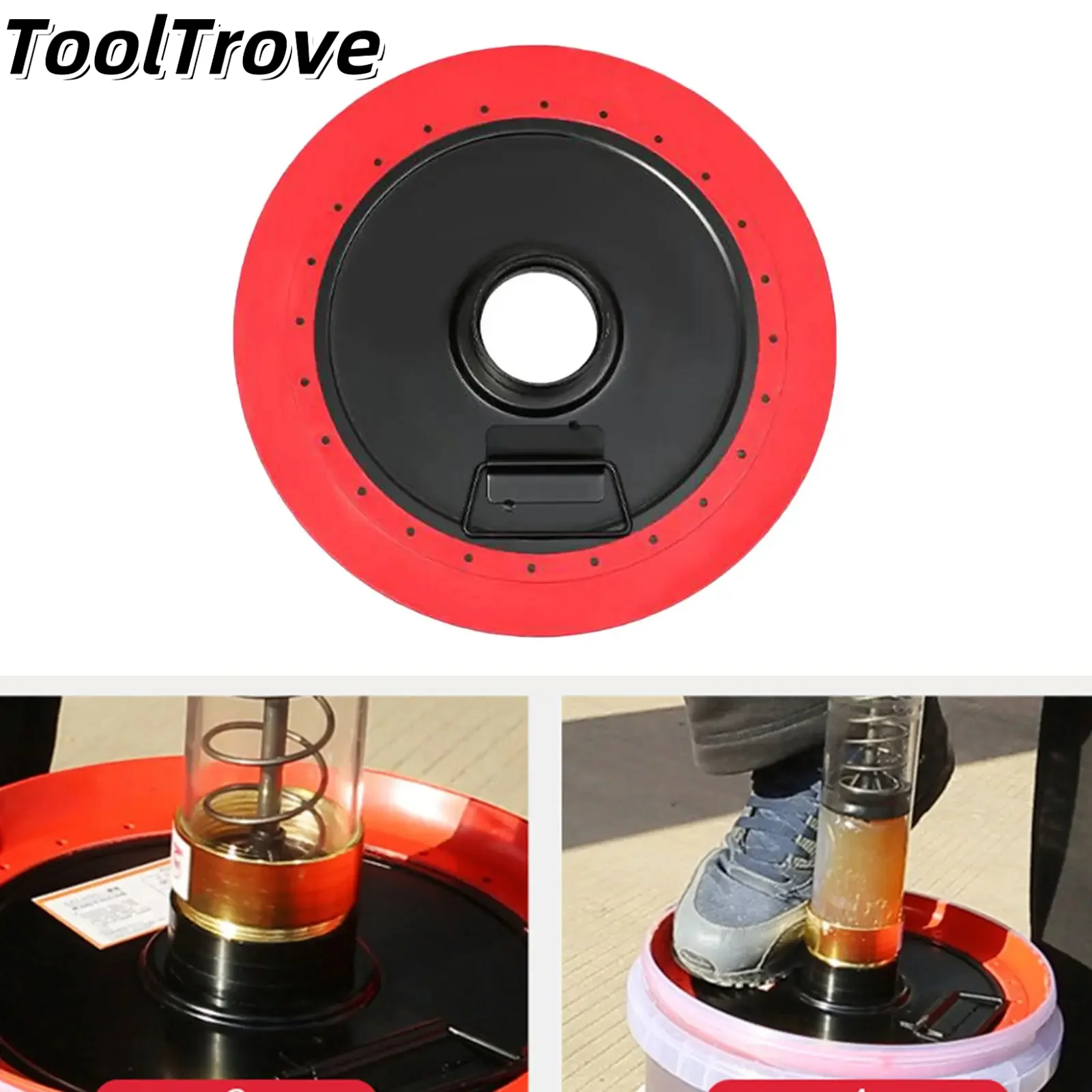 Universal Oil Suction Disc for Manual/Electric Grease Guns - High-Pressure Plastic Suction Cup for Grease Barrels