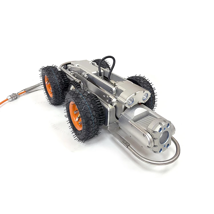 Robot de cámara de inspección de tuberías de drenaje de alcantarillado CCTV con rotación de 360 grados, 2-4MGP HD, con Software de informe