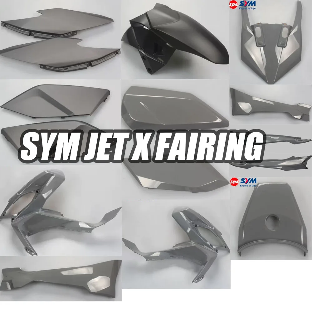 

Suitable for Sym Jet X full vehicle fairing 13 parts, Nado Grey
