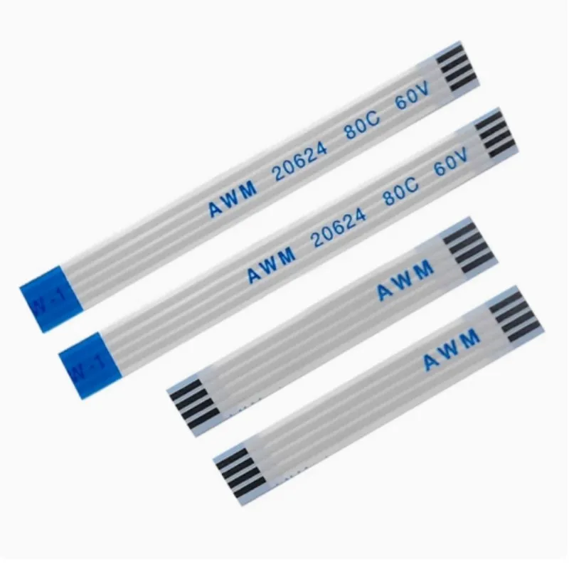 10pcs 50mm/100mm/150mm/200mm  FPC FFC Ribbon Flexible Flat Cable 0.5mm 1.0mm Type A / B 4/6/8/10/12/14/16/18/20/22/24/26Pin