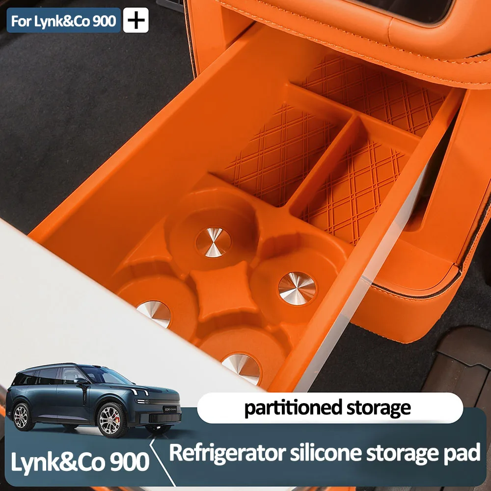 

Special Refrigerator Silicone Storage Pad For Lynk&Co 900 2025 Original Car Color Modification Accessories Partition Storage