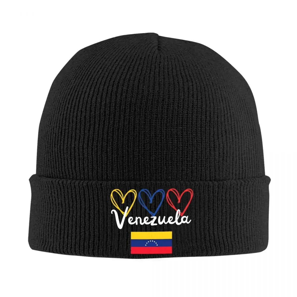 Bandiera vintage del Venezuela (2) Cappelli a cuffia Cappello lavorato a maglia Kpop Caldo Uomo Donna Berretti Primavera Grafica Casual Cappelli a cuffia Regalo