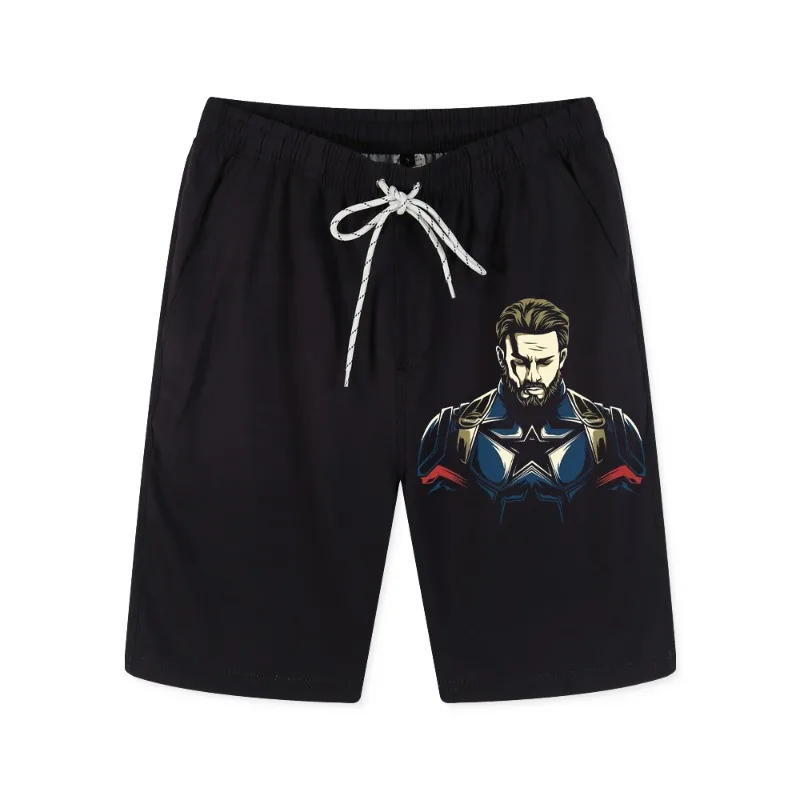 

Капитан Америка Железный человек Marvel Hero периферийные летние шорты модные мужские быстросохнущие пляжные брюки большого размера