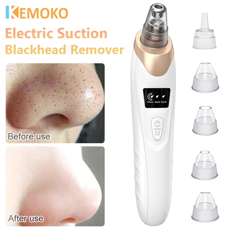 

Electric Blackhead Remover Vacuum Cleaner Black Spots Removal Cleansing Pore Cleaner Facial Deep Machine Face Skin Care Tools