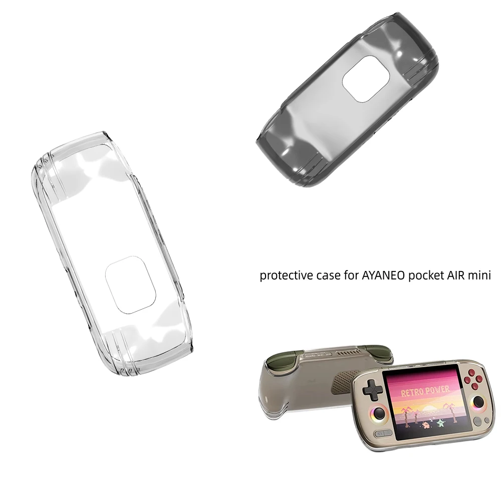 

TPU Transparent Cooling Case for AYANEO Pocket AIR Mini Game Console Anti-Drop Protective Cover