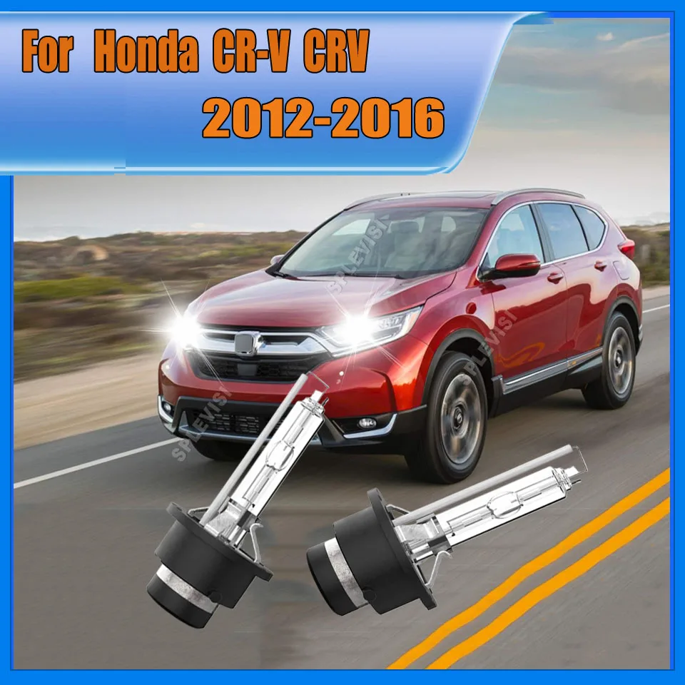 

2Pcs D4S HID Headlights Xenon Auto Lights 12V 35W Car Bulb 6000K Auto Lamp For Honda CR-V 2012 2013 2014 20015 2016