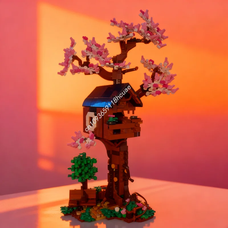

658 шт. MOC дерево дом соконсированная модель строительные блоки архитектура сборка DIY образование рождественские подарки кирпичная игрушка детский день рождения
